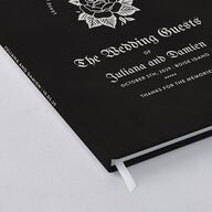 Moody Gothic Rose Guest Books Midnight