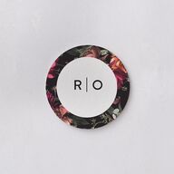 Blooming Botanical Coasters Midnight Cardboard Circle