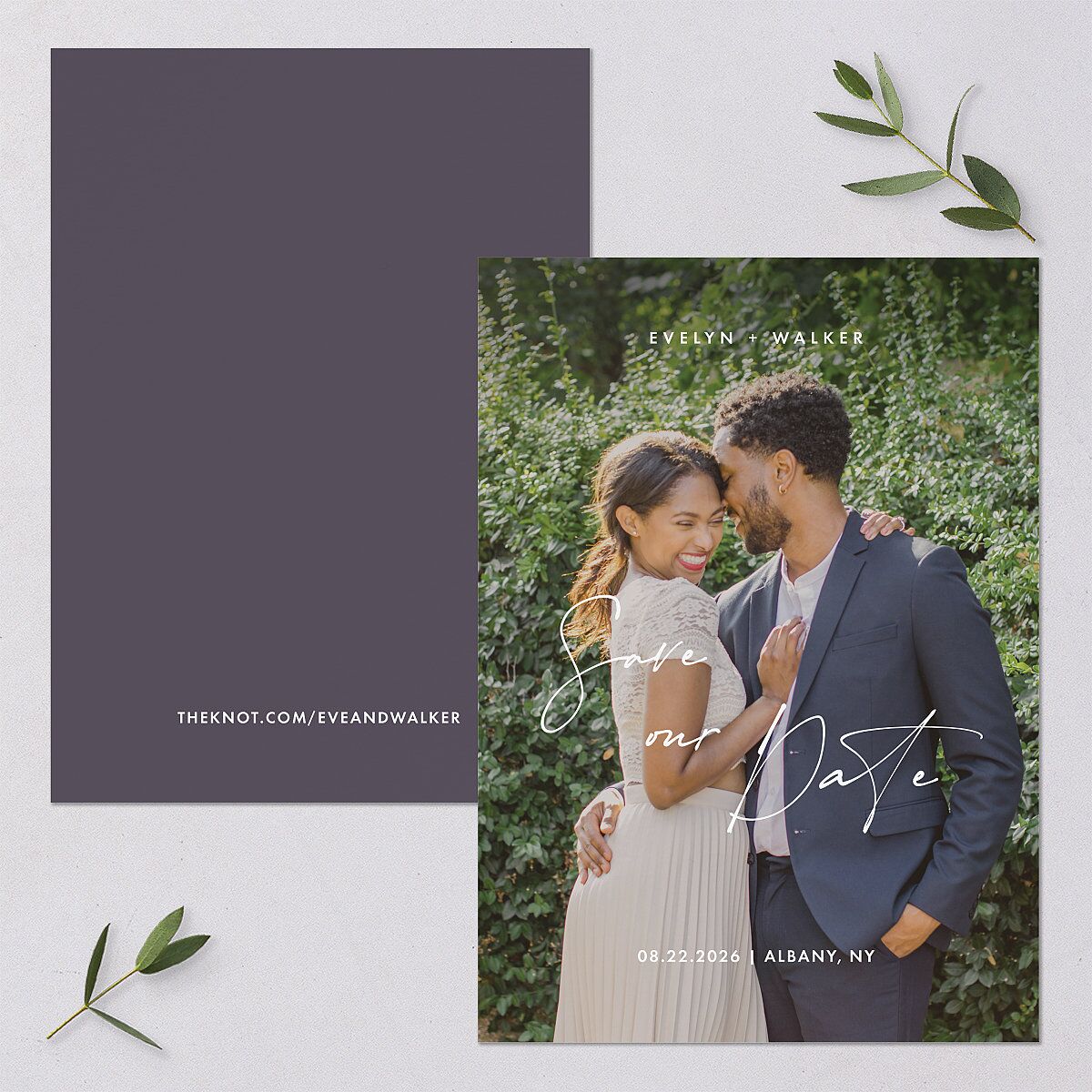 Picture This Photo Save the Date Cards Medieval Grey Signature smooth Blank No Standard