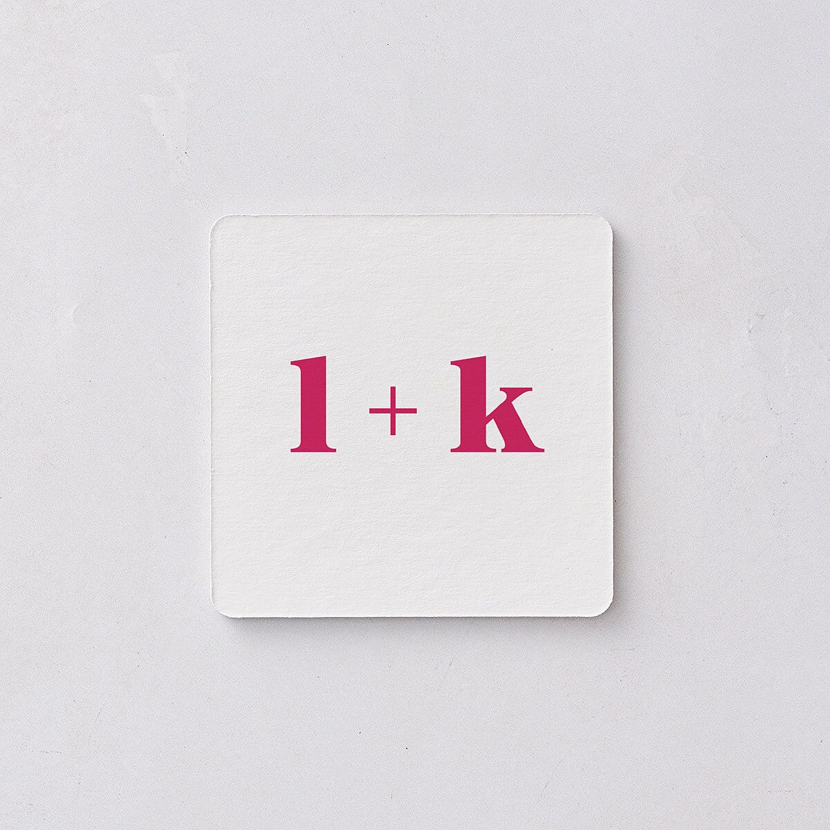 Vibrant Bold Coasters Hot Pink Cardboard Soft Square