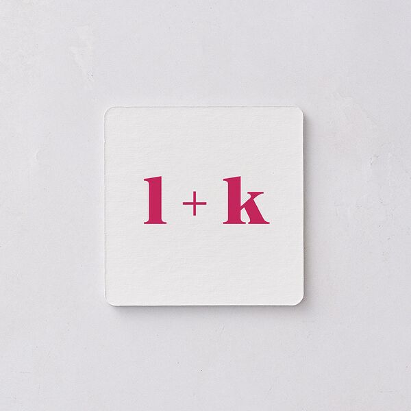 Vibrant Bold Coasters Hot Pink Cardboard Soft Square