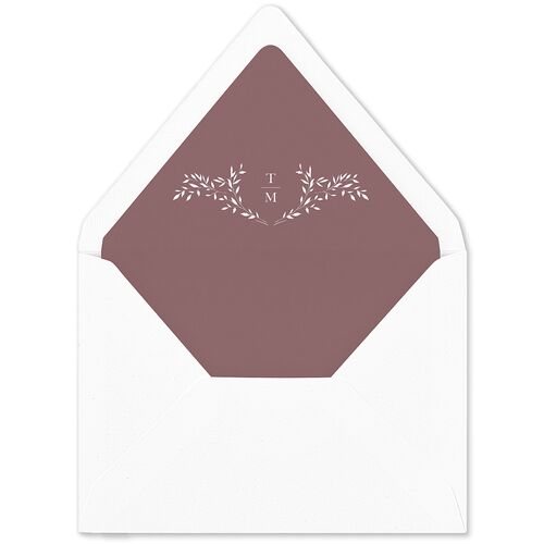 Monogram Garland Euro Envelope Liners Merlot Luxe