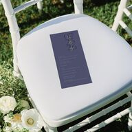 On This Day Wedding Programs Gold Midnight Navy Signature