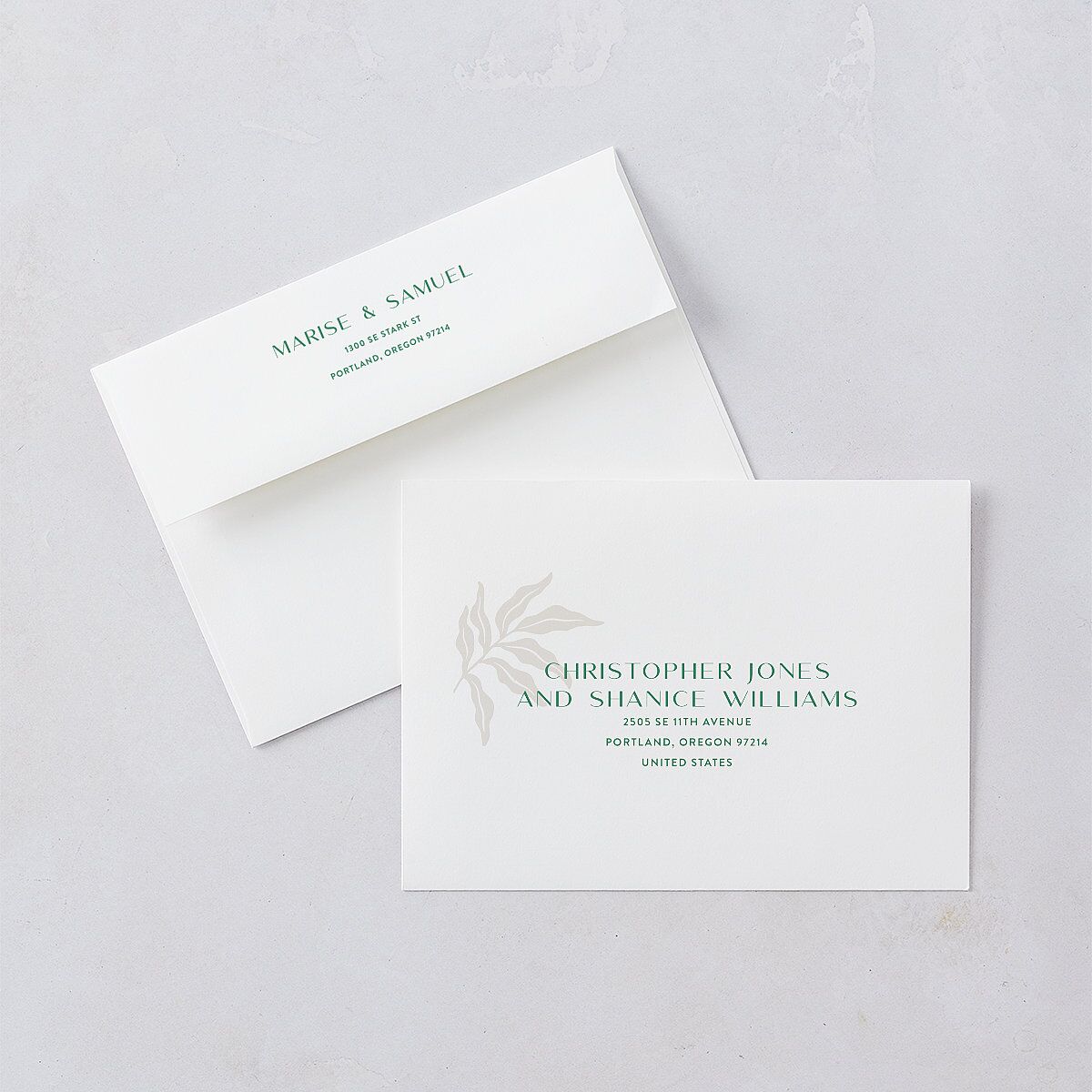 Impressionist Paradise Wedding Invitations Rose Gold Signature Blank No Standard