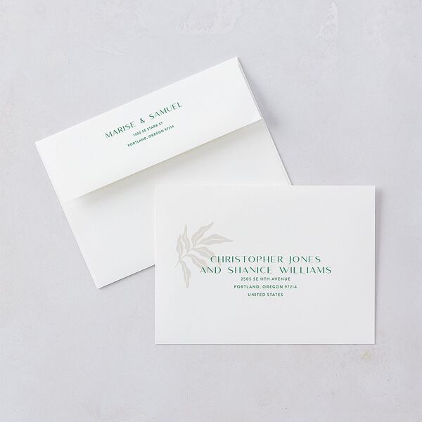 Impressionist Paradise Wedding Invitations Rose Gold Signature Blank No Standard