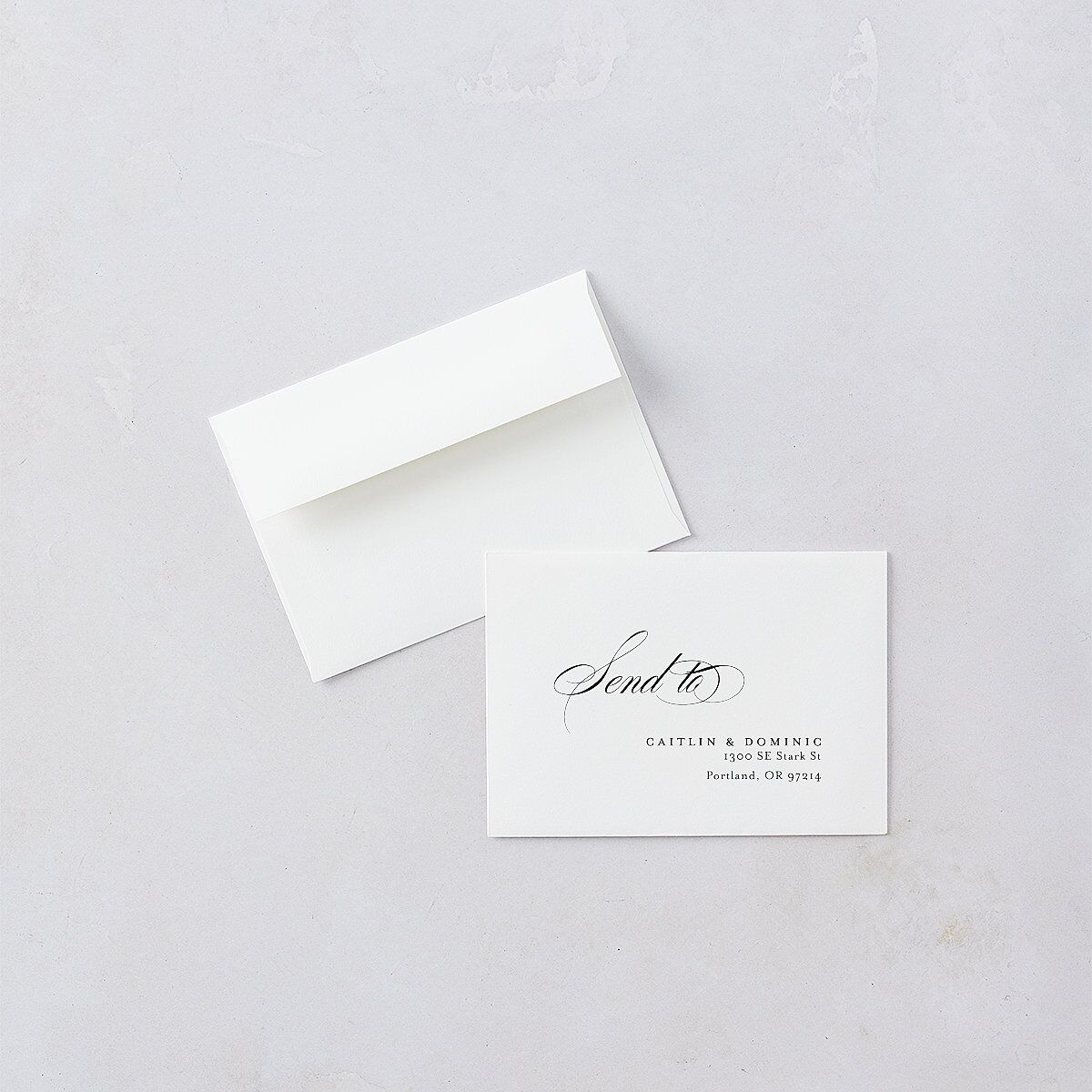 Classic Flourish Wedding Response Cards Pure White Signature Standard