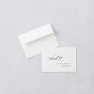 Classic Flourish Wedding Response Cards Pure White Signature Standard