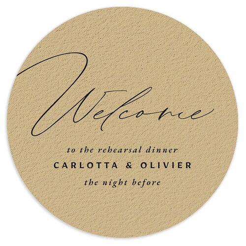 The Night Before Simply Classic Wedding Day Coasters Midnight Cardboard Circle