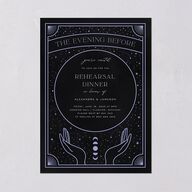 Written In The Stars Rehearsal Dinner Invitations Midnight Signature Blank Standard