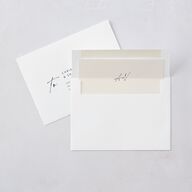 Simply Script Wedding Invitations Linen Signature Blank No Standard
