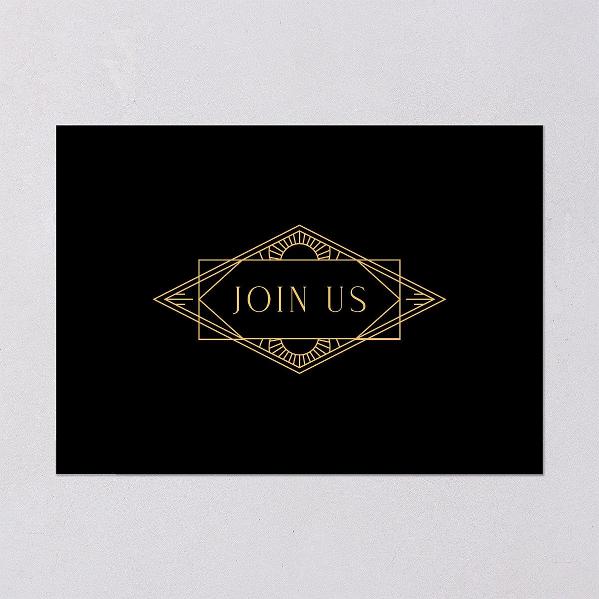 Vintage Hollywood Rehearsal Dinner Invitations Licorice Signature Blank Standard