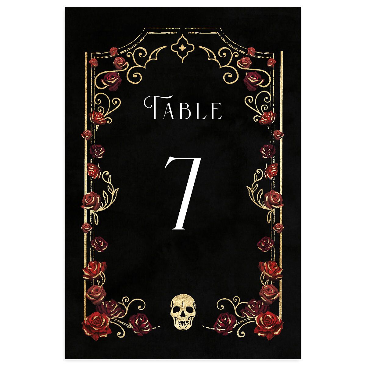 Gothic Gate Foil Table Numbers