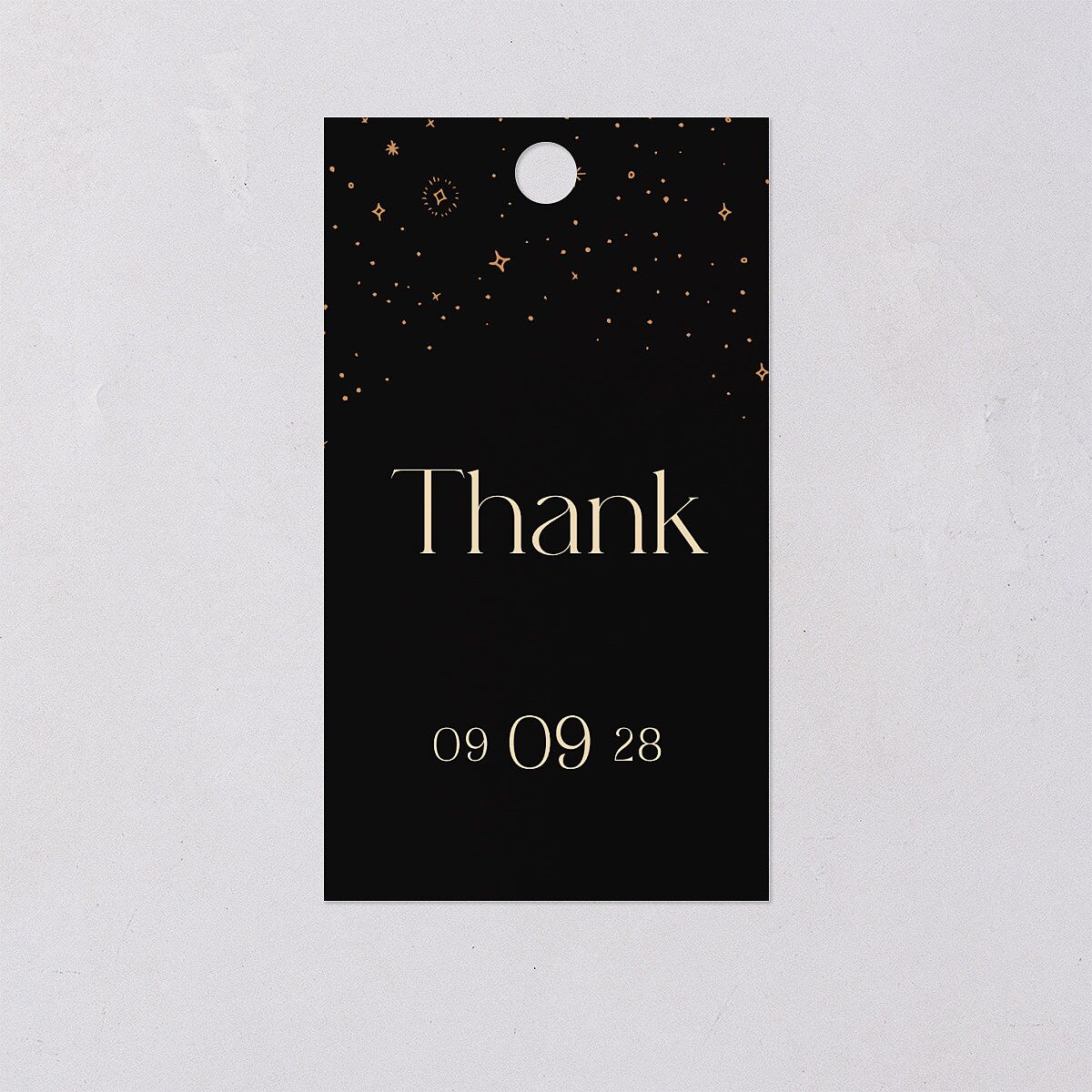 Celestial Galaxy Favor Gift Tags Midnight Signature