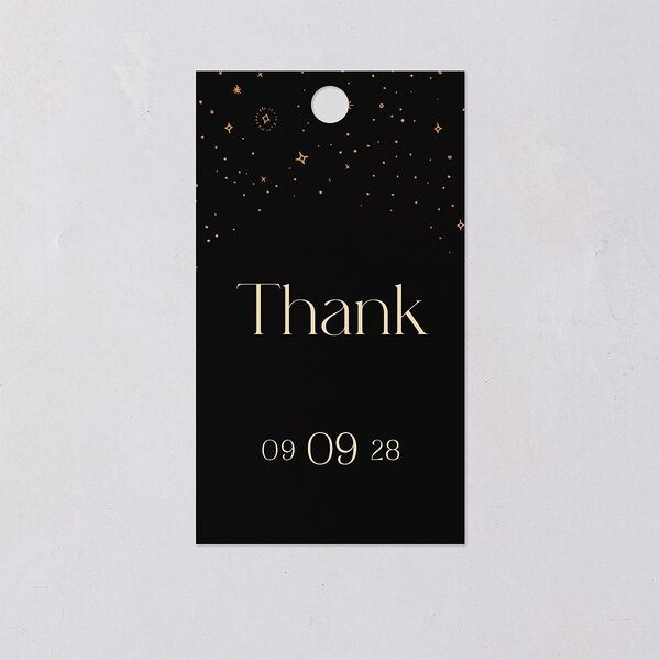 Celestial Galaxy Favor Gift Tags Midnight Signature