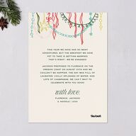 Happy Holidays Grid Pattern Photo Holiday Cards Hunter Green Signature Blank Standard