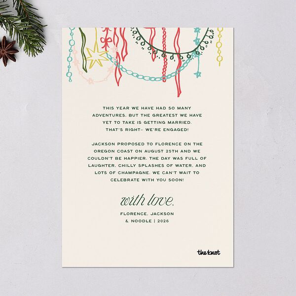Happy Holidays Grid Pattern Photo Holiday Cards Hunter Green Signature Blank Standard
