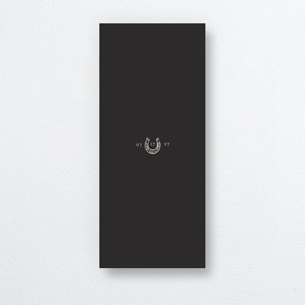 Western Wild Horses Menus Licorice Signature