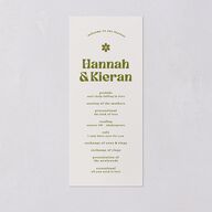 Simple Retro Daisy Wedding Programs Meadow Signature