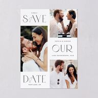 Beloved Union Save The Date Cards Ocean Signature smooth Blank No Standard