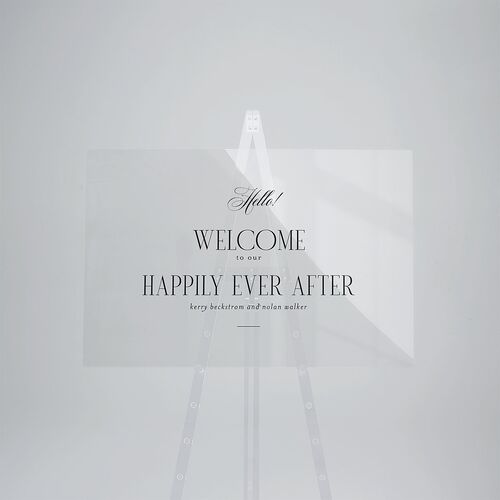 Cosmopolitan Acrylic Welcome Sign Large Champagne Standard Acrylic L Welcome