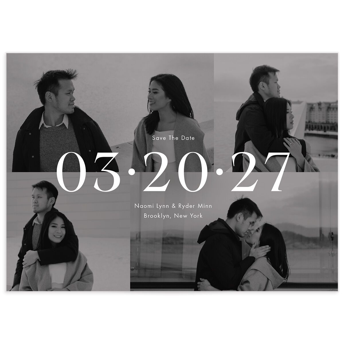 Center Date Save the Date Cards
