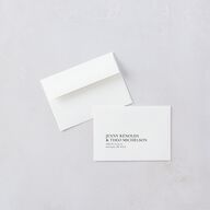 Magazine Cover Wedding Response Cards Licorice Signature Standard