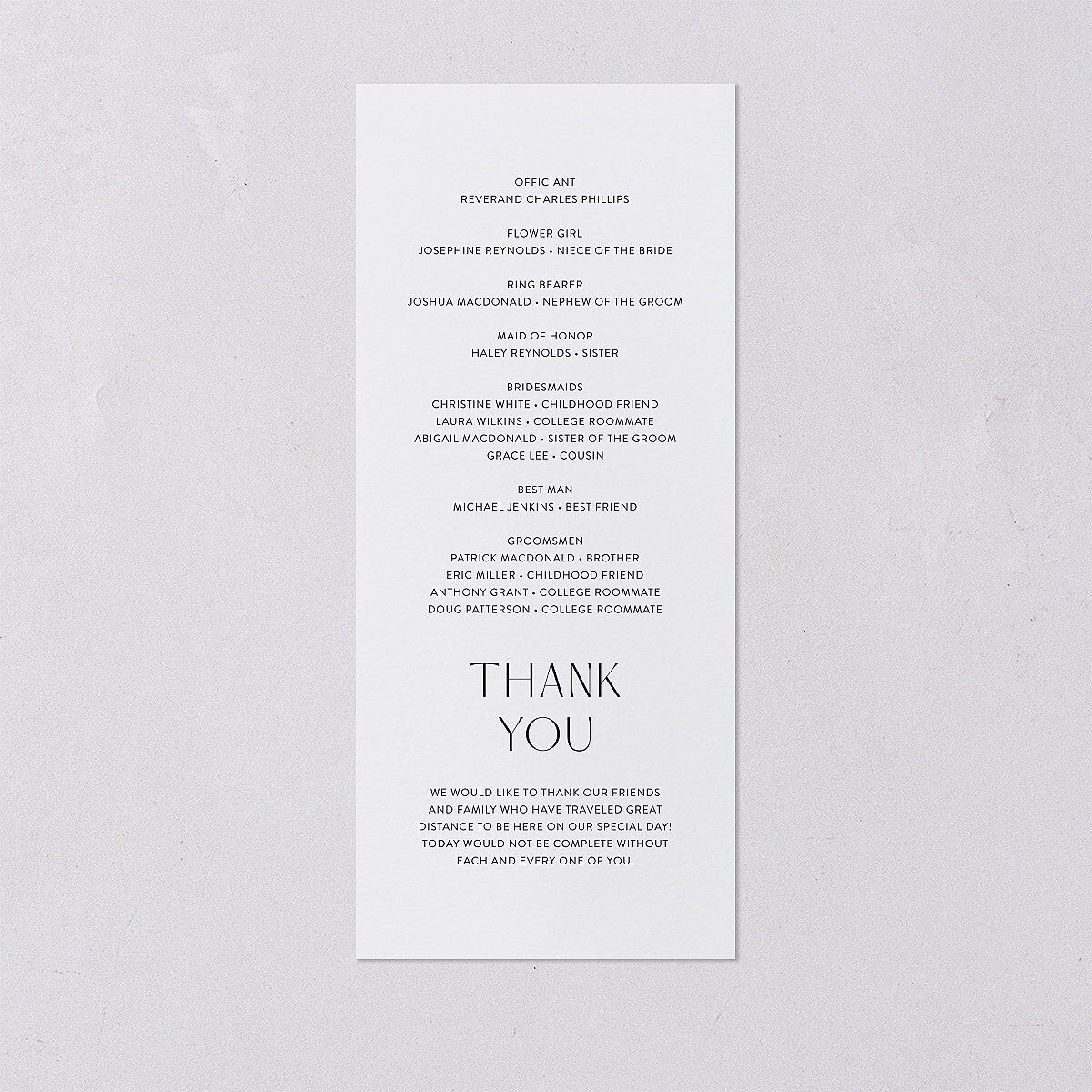 Chapel Arch Wedding Programs Gold Pure White Signature