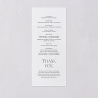 Chapel Arch Wedding Programs Gold Pure White Signature