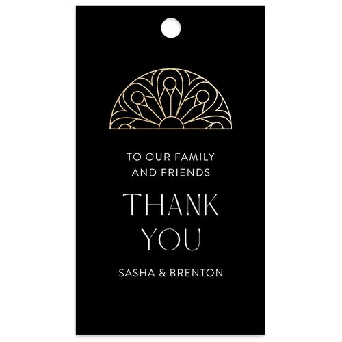 Chapel Arch Favor Gift Tags Gold Licorice Signature