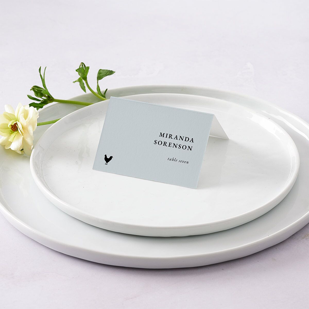 Vertical Names Place Cards Licorice Signature