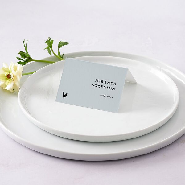 Vertical Names Place Cards Licorice Signature