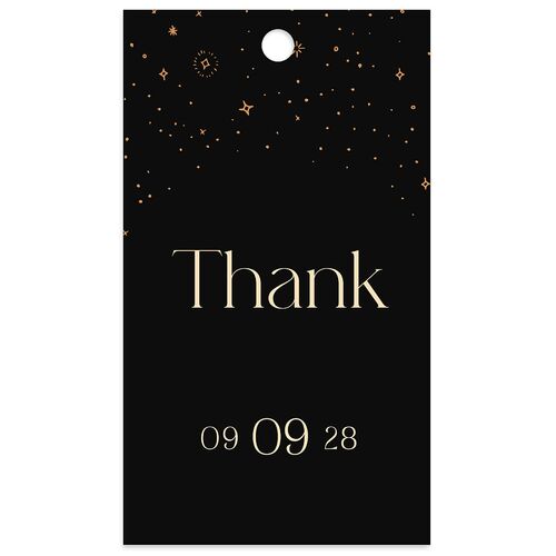 Celestial Galaxy Favor Gift Tags Midnight Signature