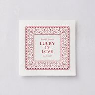 Las Vegas Playing Card Cocktail Napkins Jewel Red Napkin Uncoined