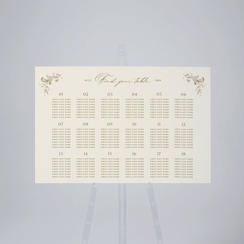 Antique Victorian Botanical Standard Seating Chart Driftwood Standard Outdoor Corrugated L Seating