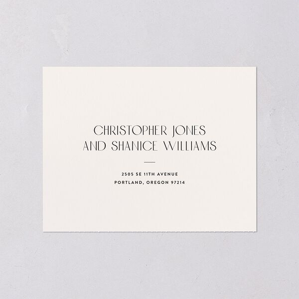 Vintage Nouveau Floral All-in-One Wedding Invitations Merlot Signature Light Both Recipient and Return Addresses No