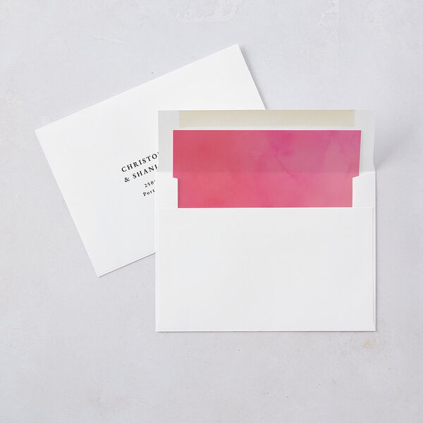 Chinese Phoenix Fenghuang Envelope Liners Rose Pink Standard