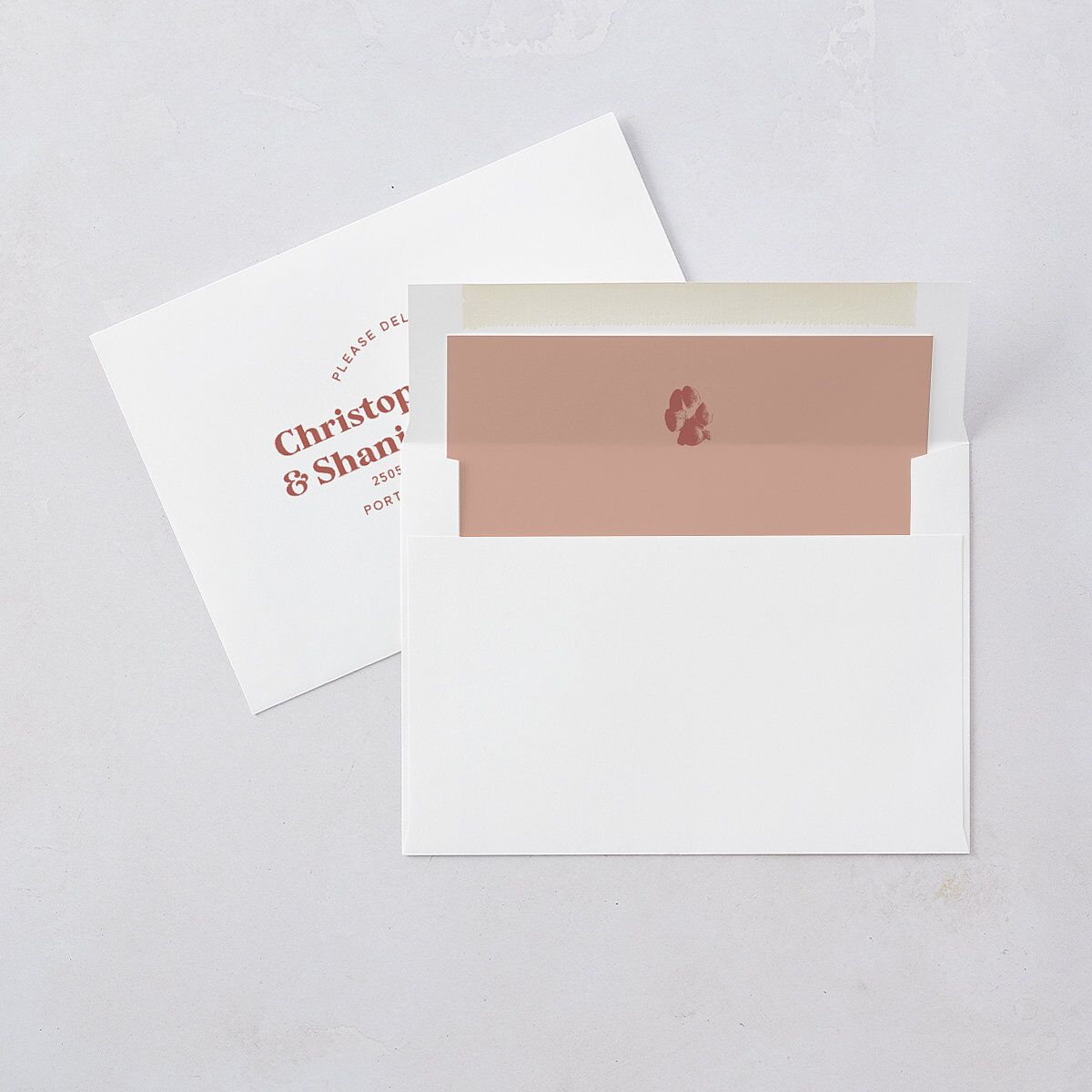 Custom Pet Portrait Wedding Invitations Desert Rose Signature Blank