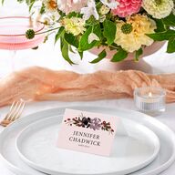 Autumn Romance Place Cards Chocolate Signature