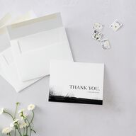 Painted Minimal Thank You Cards Midnight