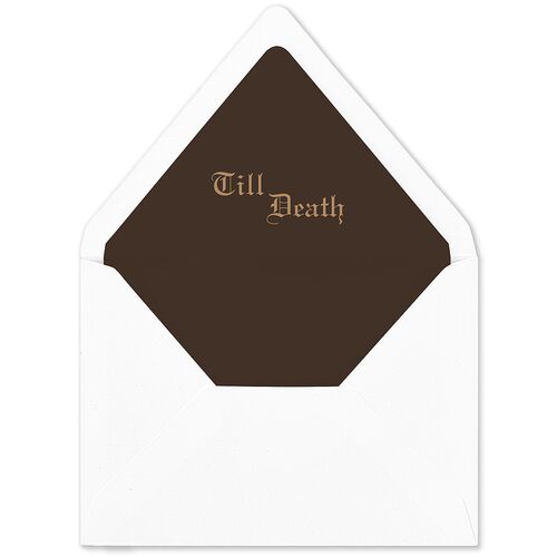 Minimalist Gothic Photo Euro Envelope Liners Copper Luxe