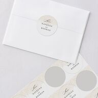 Gilded Adornment Wedding Stickers Pure White