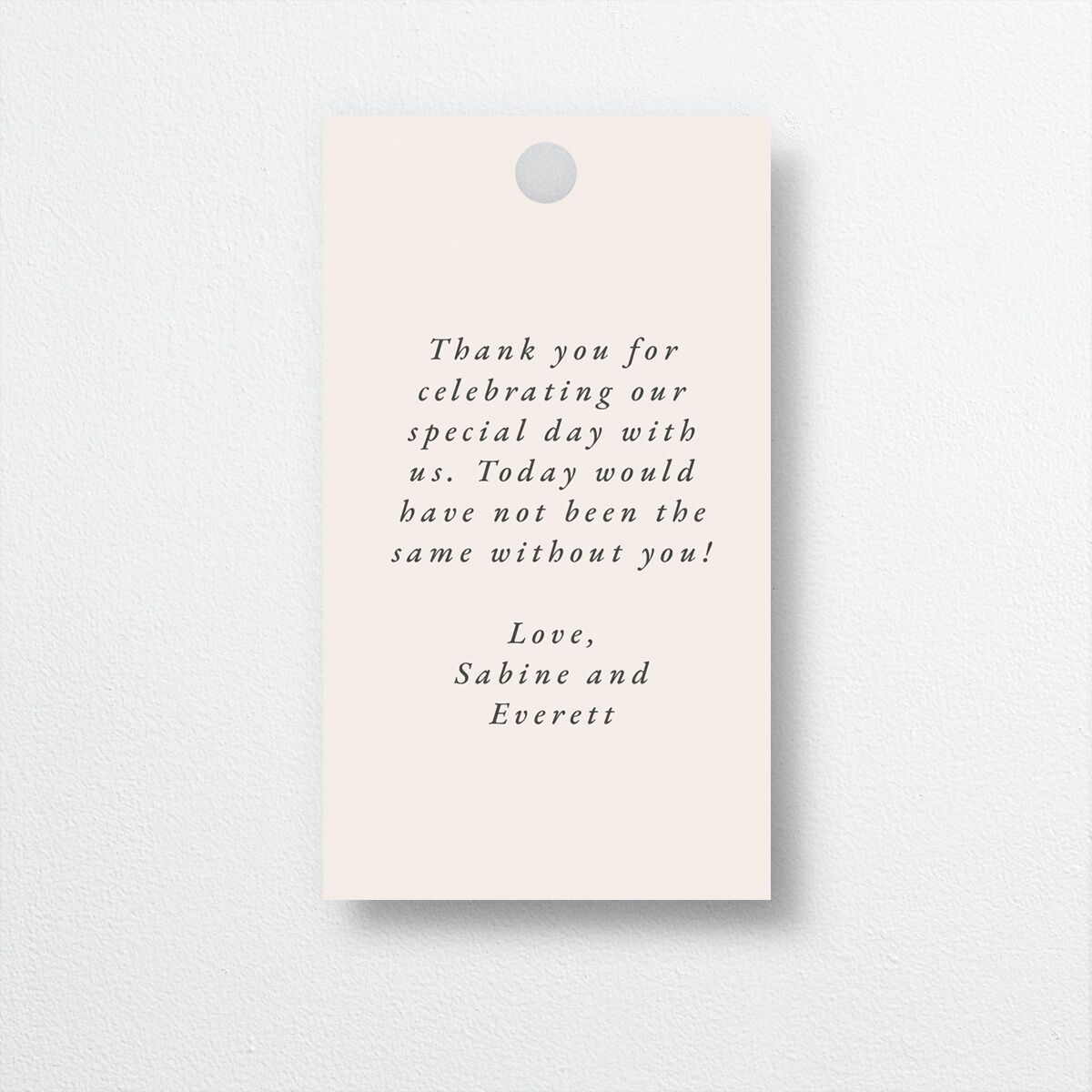 Gilded Fern Frame Favor Gift Tags Gold Linen Signature