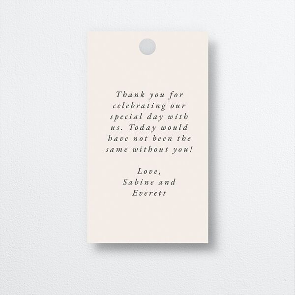 Gilded Fern Frame Favor Gift Tags Gold Linen Signature