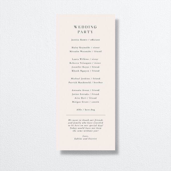 Gilded Fern Frame Wedding Programs Gold Linen Signature