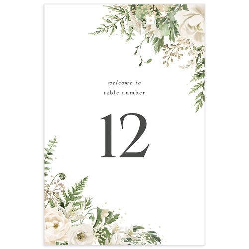 Gilded Fern Frame Table Numbers - 