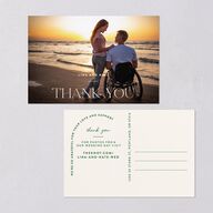 Hawaiian Tropical Orchid Oval Thank You Postcards Crimson