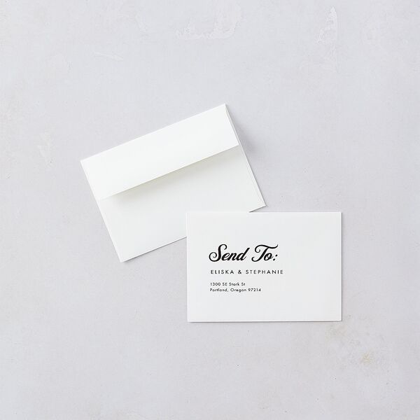 Our Day Wedding Response Cards Deep Bronze Signature Rounded
