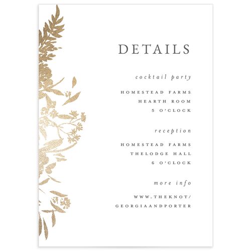 Glistening Garden Wedding Enclosure Cards - 