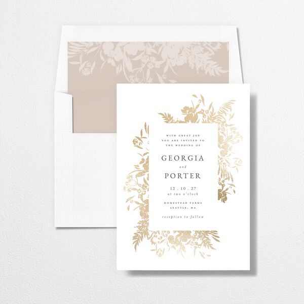Glistening Garden Envelope Liners Standard Linen