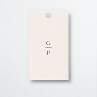 Glistening Garden Favor Gift Tags Gold Linen Signature